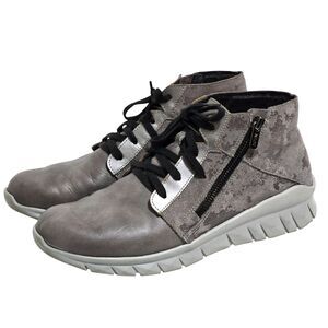 NAOT Womens Polaris Sneaker Foggy Grey Sz 40/9 Mid Sneaker High Top Comfort boot
